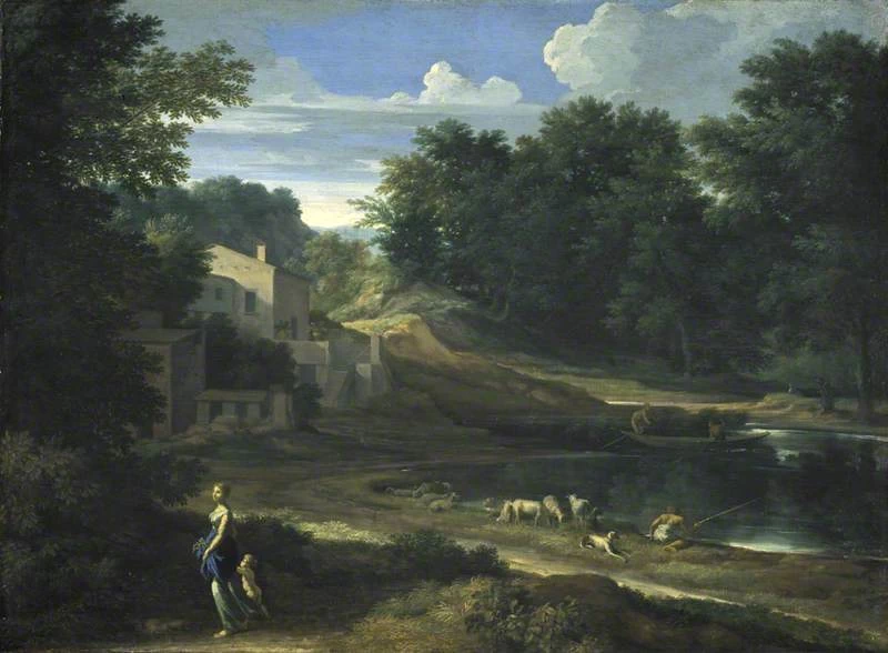 Un paesaggio classico con lago - National Galleries of Scotland